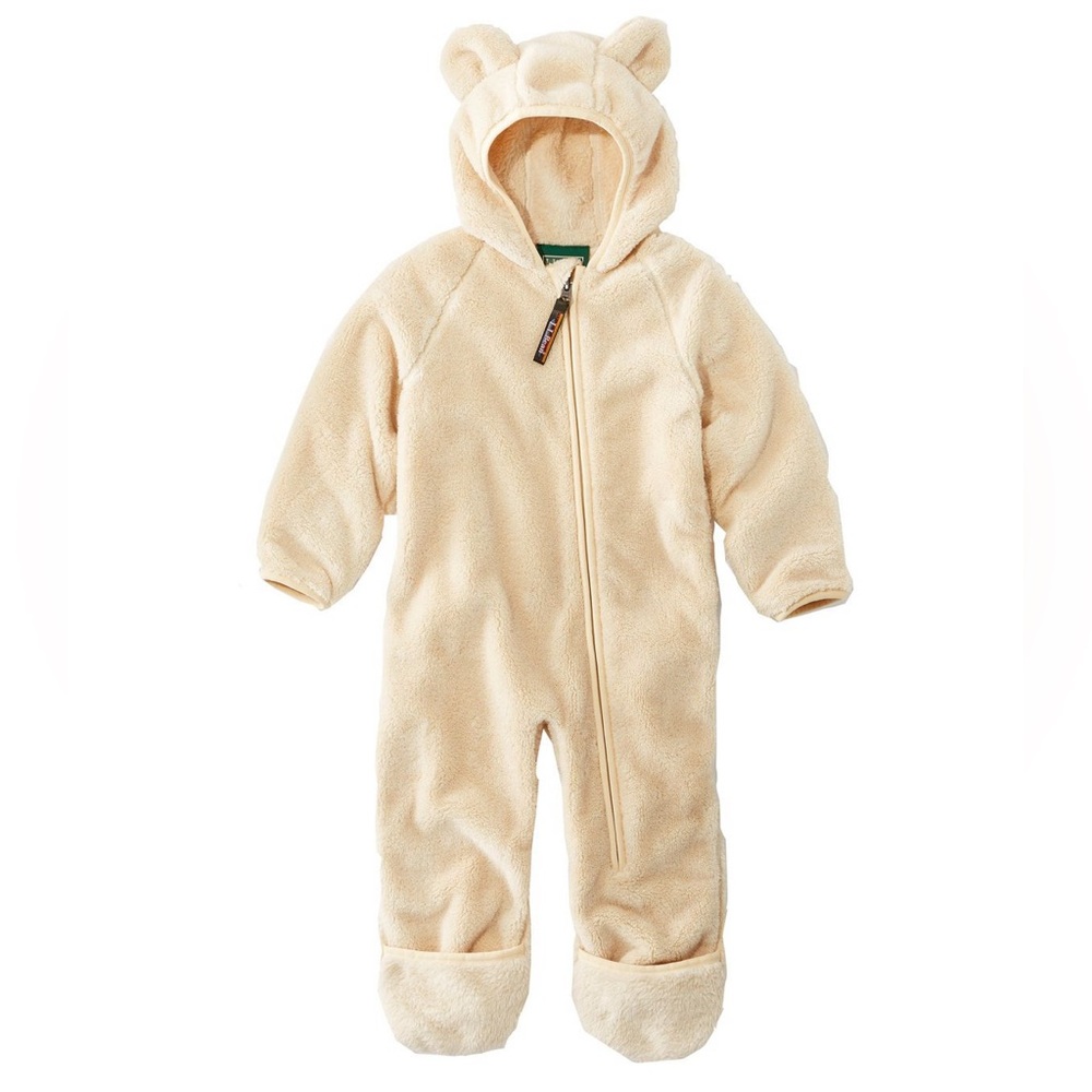 L.L. Bean, Infants' L.L.Bean Hi-Pile Fleece Bunting, 0-3mo, Natural